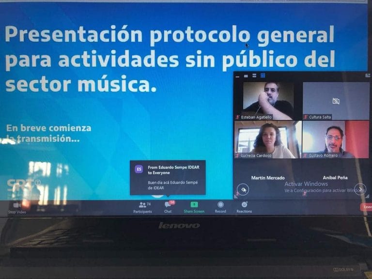 La Secretaría de Cultura de La Pampa participó de cuatro reuniones virtuales para avanzar con acciones que colaboren con el sector