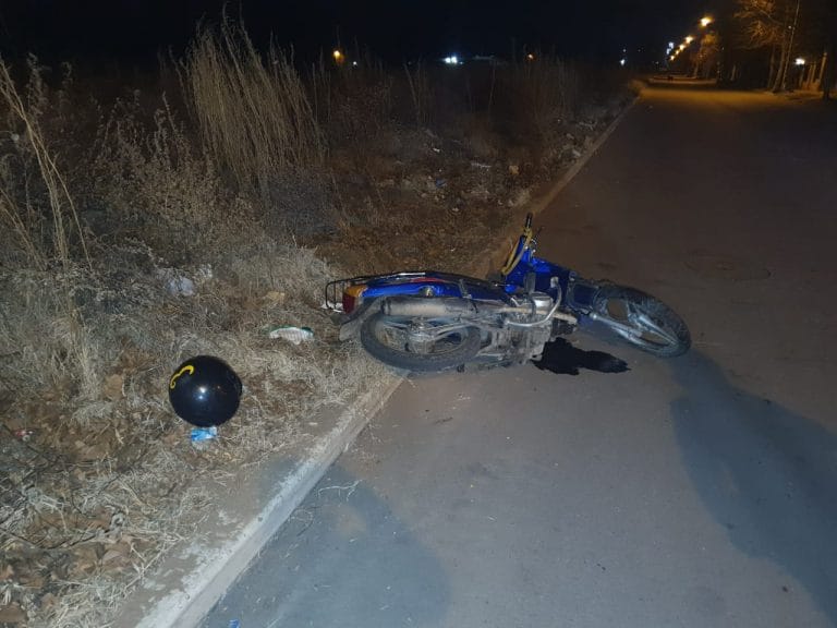 Un joven de 20 años sufrió un accidente en horas de la madrugada