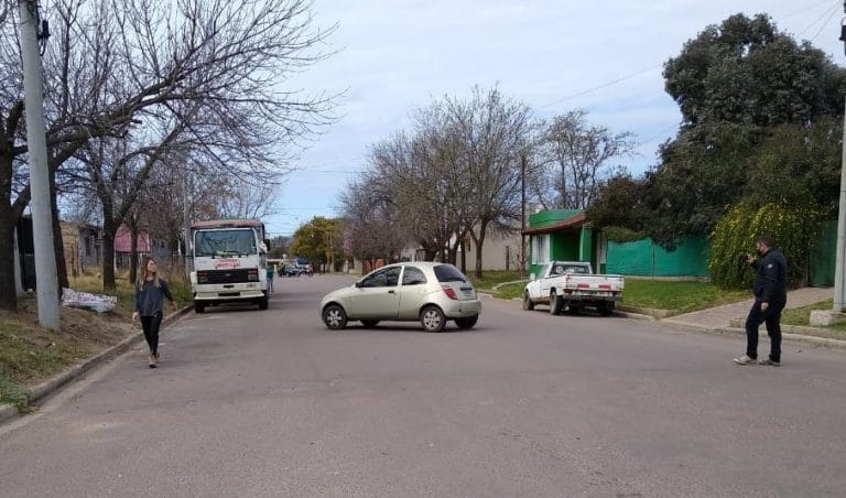 Fuerte choque en calle 110 y 103: Un bebé fue hospitalizado