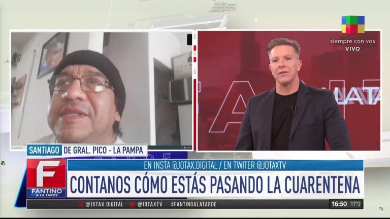 Entre bronca y lágrimas, un piquense contó cómo vive la vuelta a Fase Uno en el programa de Fantino