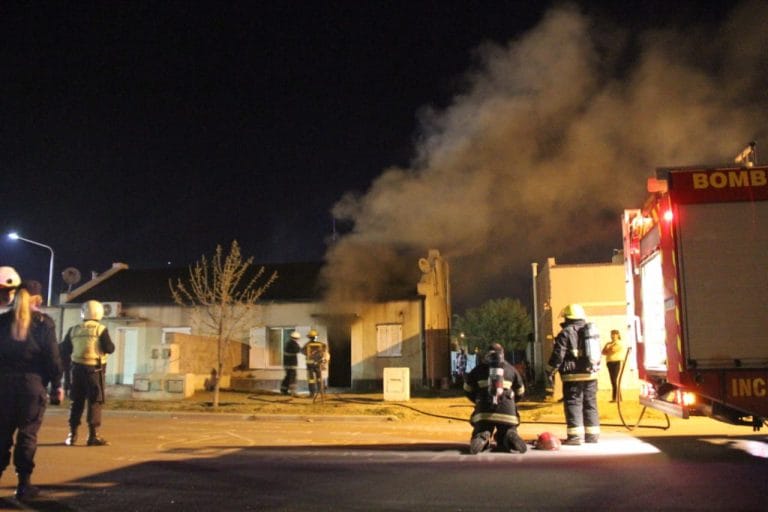 Incendio de vivienda en barrio Federal