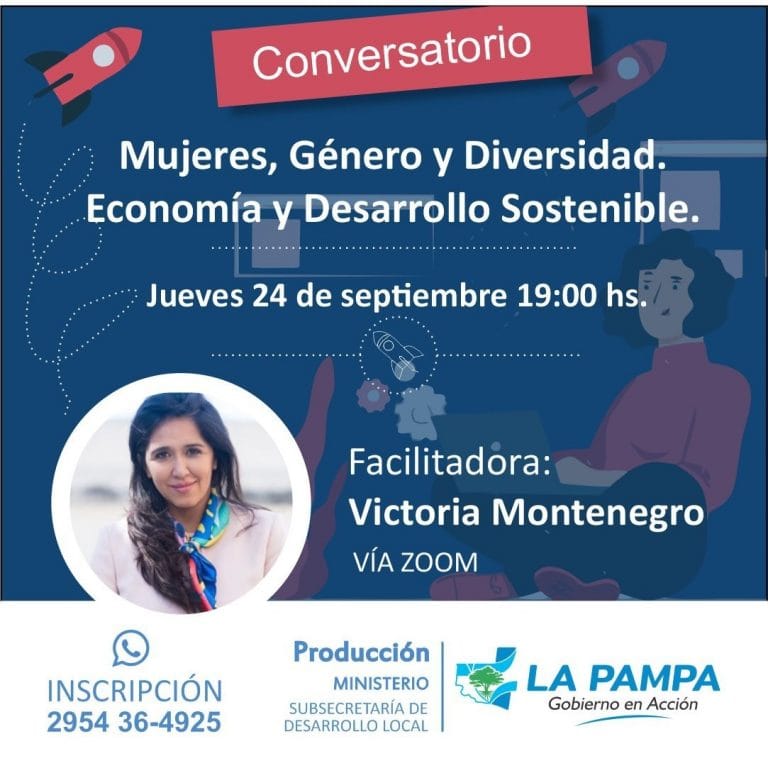 Invitan a participar del Conversatorio sobre “Mujeres, Género y Diversidad. Economía y Desarrollo Sostenible”