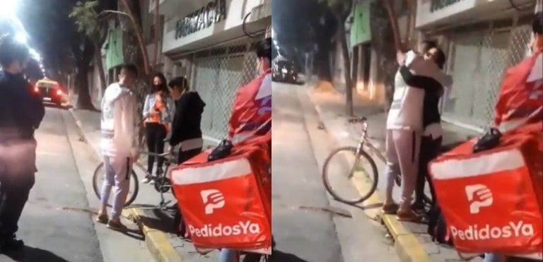 Rosario: ¡Gran gesto solidario! Le robaron la bicicleta a un delivery y la que recibió el pedido le regaló la suya