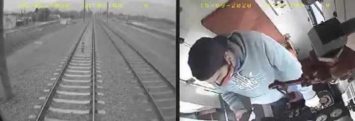 Impactante video en el Tren Roca: Maquinista vio a un nene caminando por las vías y logró frenar el tren a último momento