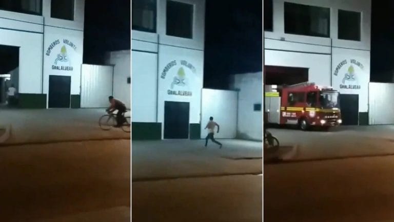 Buenos Aires: emotivo video de cómo llegan los bomberos voluntarios ante la alarma de incendio