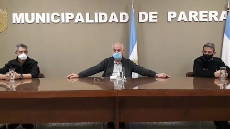 Parera: Hay dos casos de COVID-19, 25 personas aisladas y el Intendente pidió que los vecinos extremen los cuidados