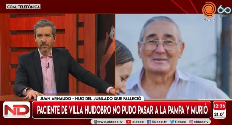 Habló el hijo del jubilado de Villa Huidobro que murió luego de que le impidieran ingresar a La Pampa: “Podrían haber hecho algo más, siento impotencia”