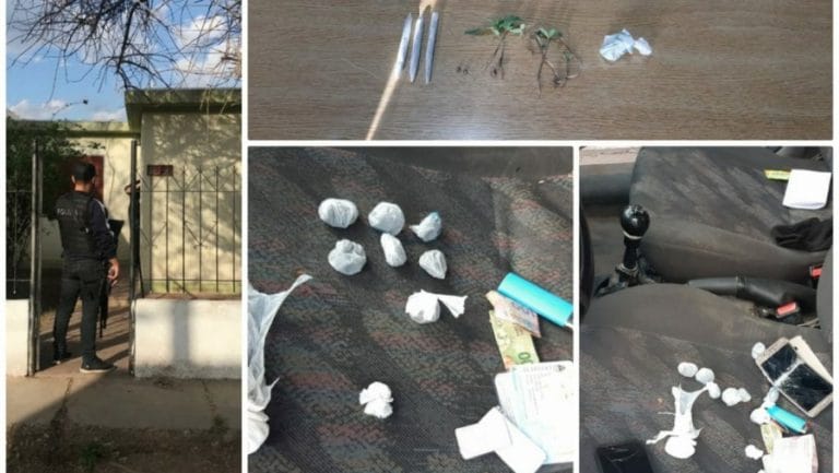 Operativo antidrogas en Santa Rosa: Secuestraron cocaína y marihuana