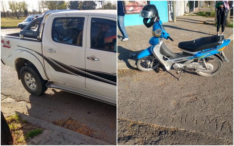 Motociclista accidentado fue trasladado al hospital