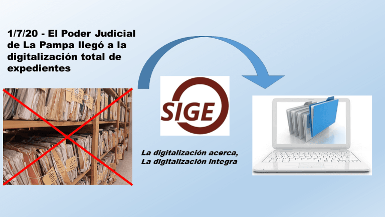 La Pampa: tras la digitalización de los expedientes de los fueros no penales, se registraron 4865 expedientes en 8 meses