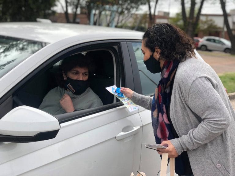 Realizaron tareas de sensibilización y prevención sobre el uso del cinturón de seguridad en General Pico