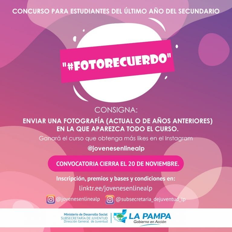 Dirección de Juventud lanza la convocatoria para participar de 6 concursos juveniles