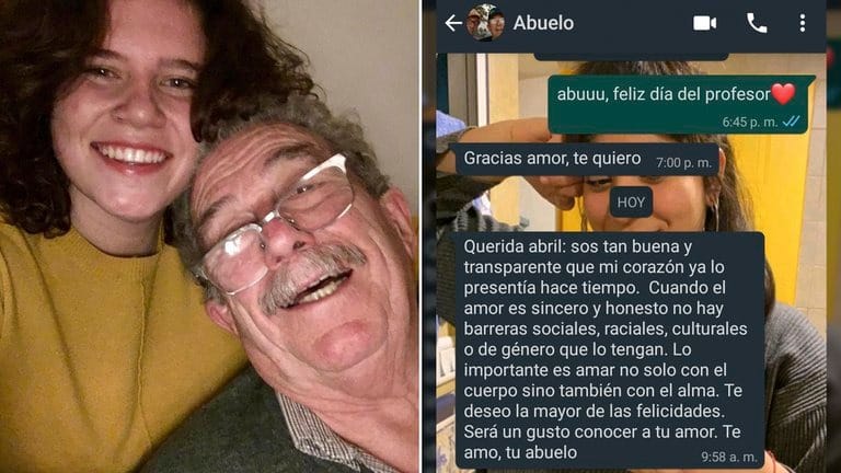 Un abuelo supo que su nieta estaba enamorada de una chica y le envió un mensaje conmovedor que se volvió viral