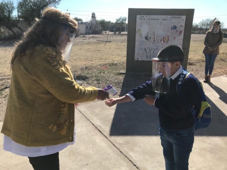Luego de casi siete meses, San Luis volvió hoy a las clases presenciales en los parajes rurales