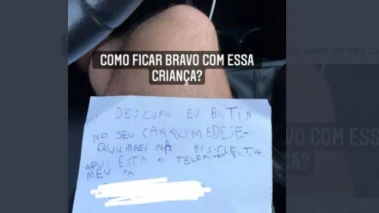 Brasil: nene raya auto sin querer y deja el teléfono de su papá para que pague el arreglo