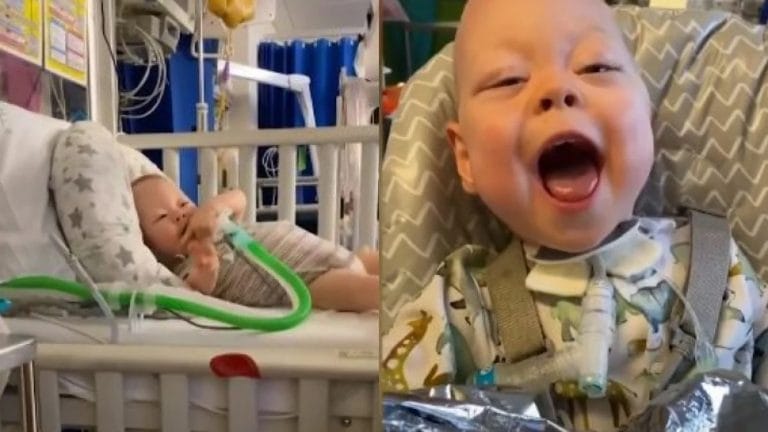 Conoce la historia de Archie, el “bebé milagro” que volvió a casa después de estar 600 días en el hospital