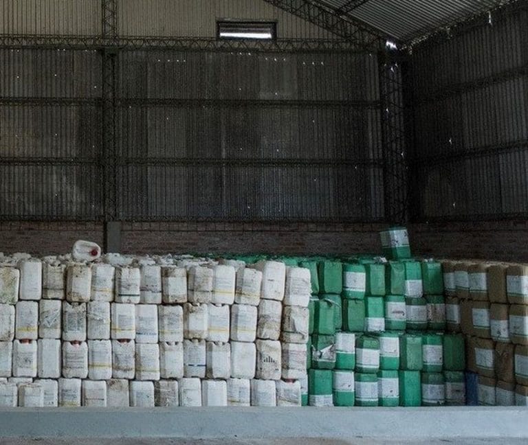 Córdoba: recolectaron casi 5 mil bidones vacíos de agroquímicos, equivalente a 4340 kilos de plástico recuperado