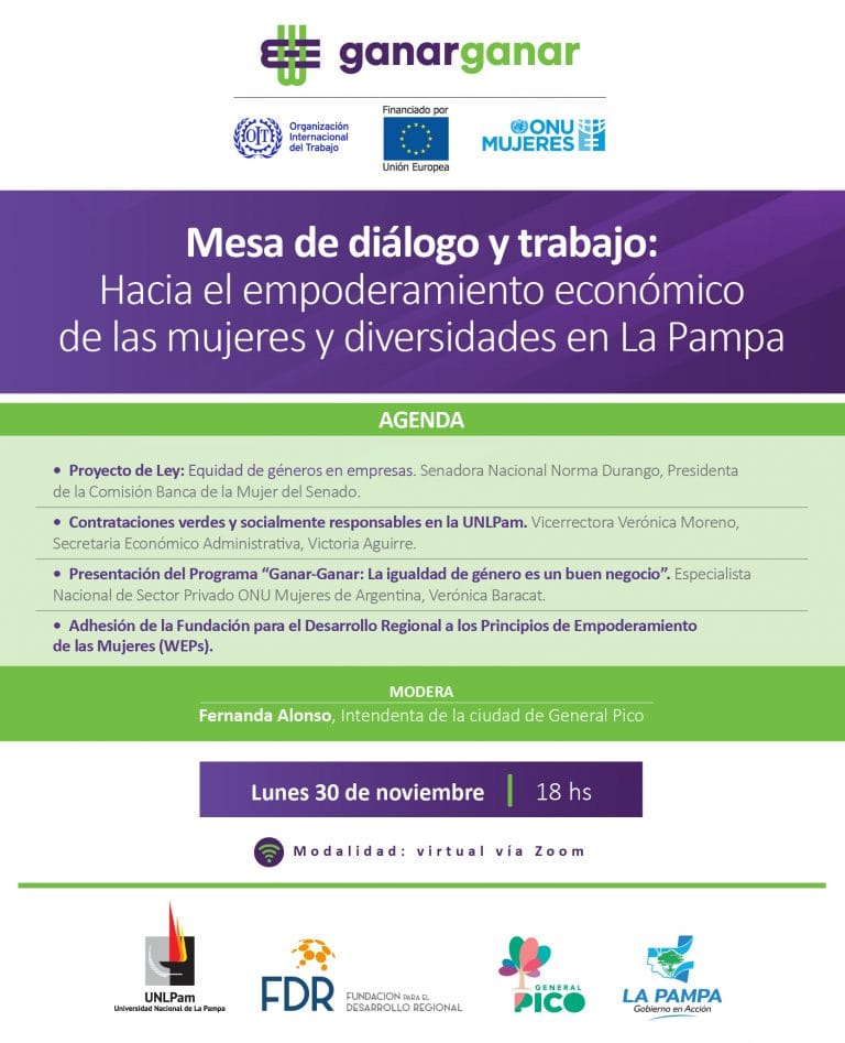 Mesa de diálogo y trabajo: Hacia el empoderamiento económico de las mujeres y diversidades en La Pampa