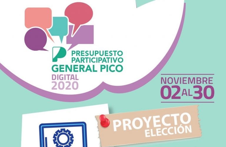 Presupuesto Participativo General Pico 2020: Desde hoy habilitan la etapa de elección de los proyectos