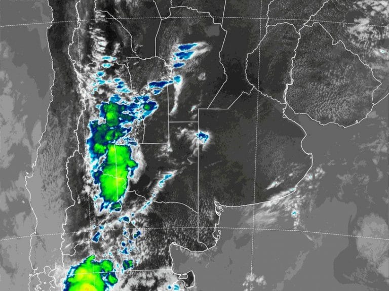 Aviso a corto plazo por tormentas fuertes con lluvias intensas y ráfagas para tres localidades pampeanas