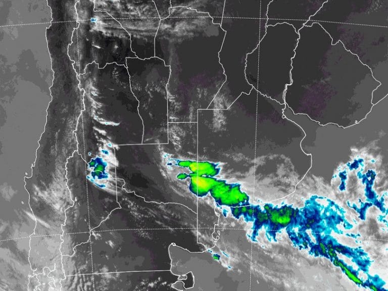 Aviso a corto plazo por tormentas fuertes con lluvias intensas y ráfagas para seis localidades pampeanas