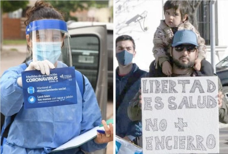 La nueva grieta pampeana: “protectores” y “libertarios”