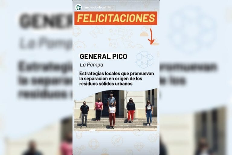 General Pico fue la ciudad ganadora del concurso de Innovadores locales, “Ciudades Protagonistas 2020”