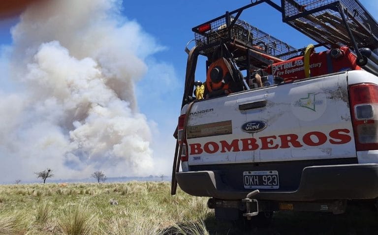 El Incendio al sur de la localidad de Caleufú quemó 800 hectáreas de monte variado