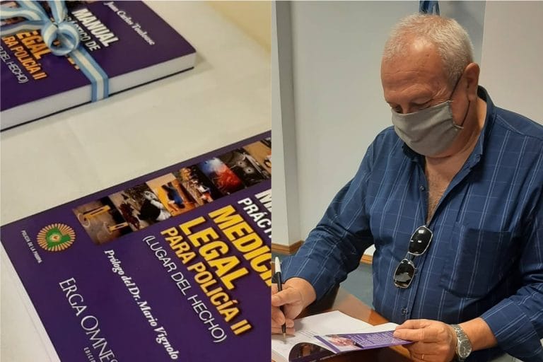 El forense Juan Carlos Toulouse presentó el libro «Manual Práctico de Medicina Legal para Policías II (Lugar del Hecho)»