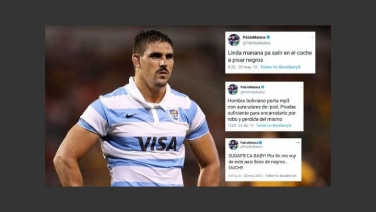 Escándalo por supuestos tuits racistas y xenófobos del capitán de Los Pumas