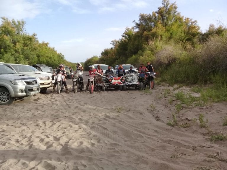 Reclamo por el regreso del curso del Río Atuel a La Pampa tuvo su jornada 4×4