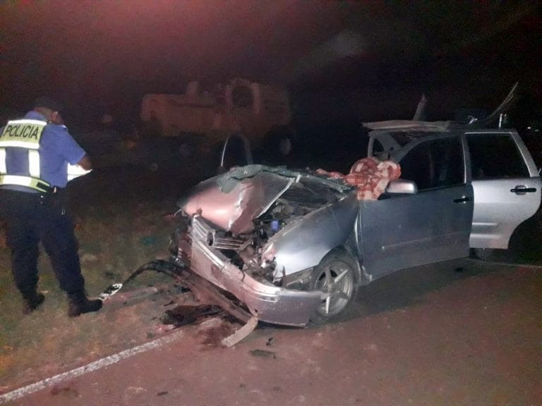 Accidente Fatal en acceso a Guatraché: Un muerto al chocar  un auto con una cosechadora