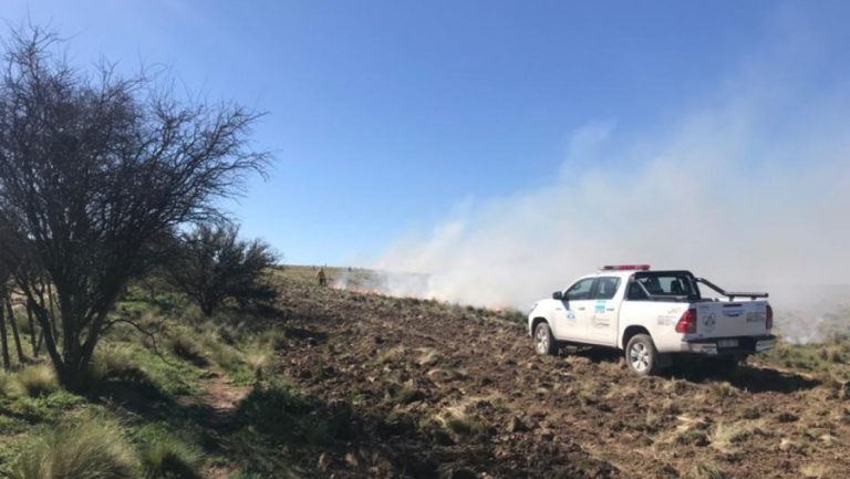 Contuvieron incendio de 800 hectáreas en zona rural al noreste de Algarrobo del Águila