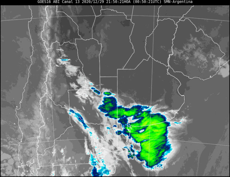 Emiten 3 «Aviso a Corto Plazo» para varias localidades de La Pampa por «tormentas fuertes con rafagas y ocasional caida de granizo»