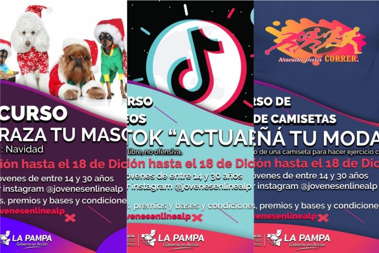 Juventud La Pampa: lanzan concursos de videos de tik tok, fotografía y dibujo entre otros
