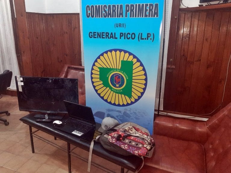Allanan depósito de muebles y recuperan televisor, computadora y otros elementos robados