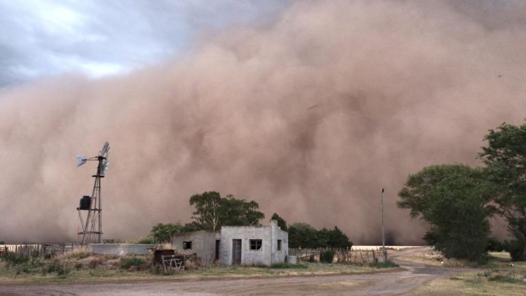 Biólogo piquense explicó las causas del intenso temporal: “Los ecos pampeanos del dust bowl”