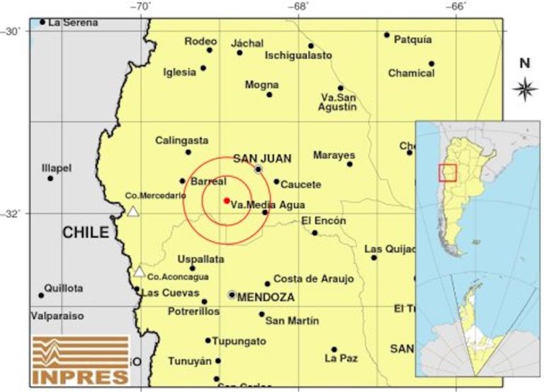 Impresionante movimiento sísmico  en San Juan se sintió en La Pampa