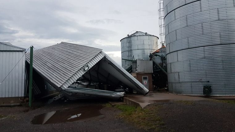 Un tornado arrasó con varias localidades del sur de Córdoba