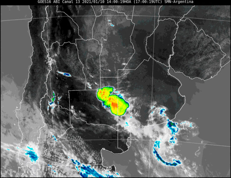 Tres avisos a corto plazo por tormentas fuertes con ráfagas y ocasional caída de granizo para General Pico y distintas localidades