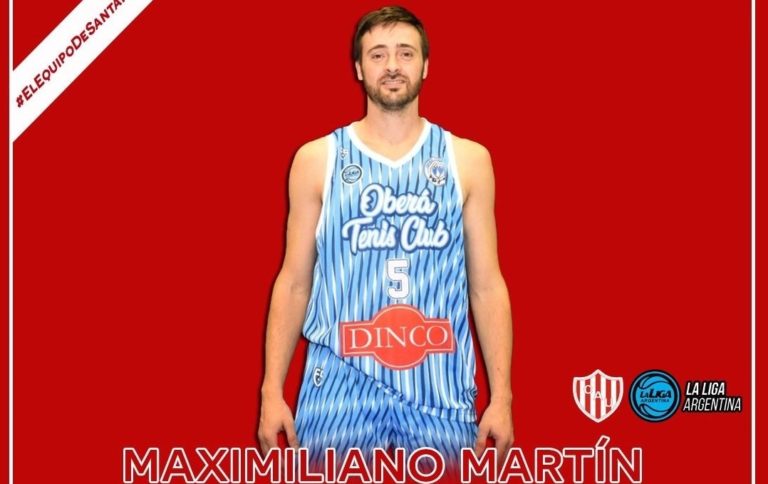 El basquetbolista piquense Maximiliano Martín llega a Unión de Santa Fe para la Liga Argentina