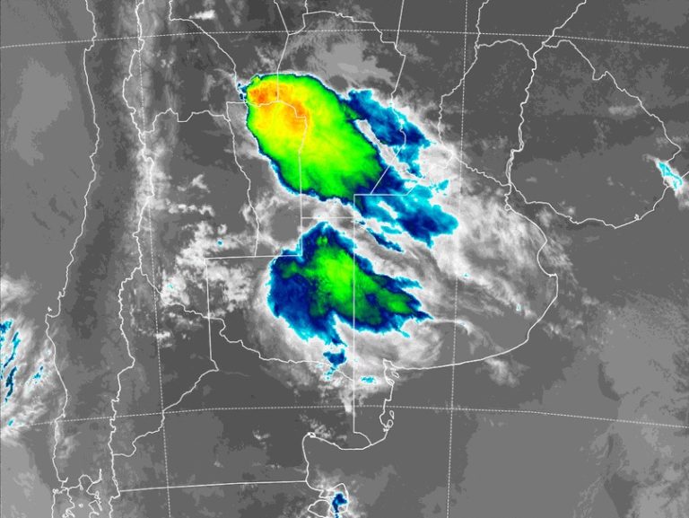 Aviso a corto plazo por tormentas fuertes con lluvias intensas y ráfagas para La Pampa
