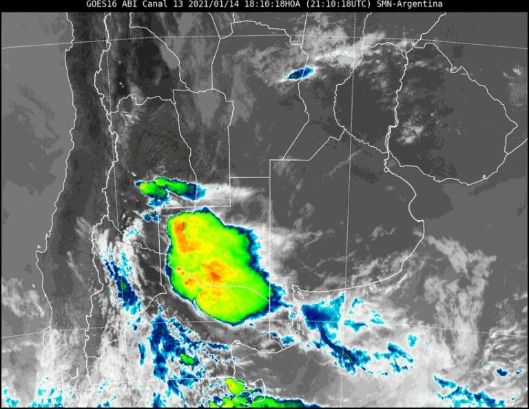 Tres avisos por tormentas fuertes con lluvias intensas y caída de granizo para el oeste de La Pampa