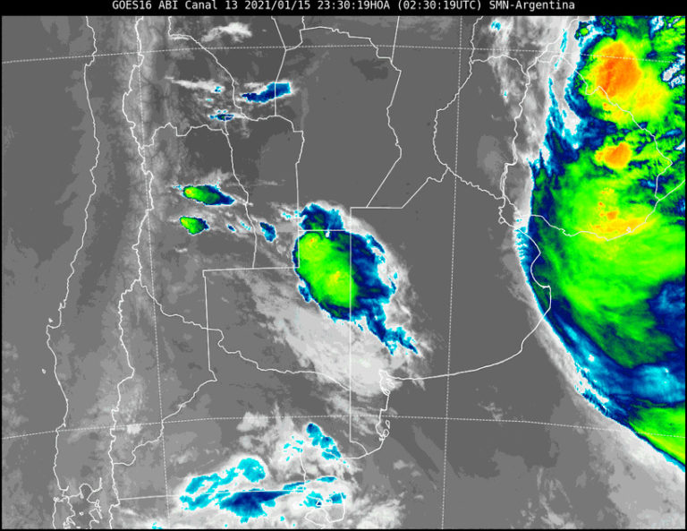 Aviso a corto plazo por “tormentas fuertes con ráfagas y ocasional caída de granizo” para General Pico y Santa Rosa
