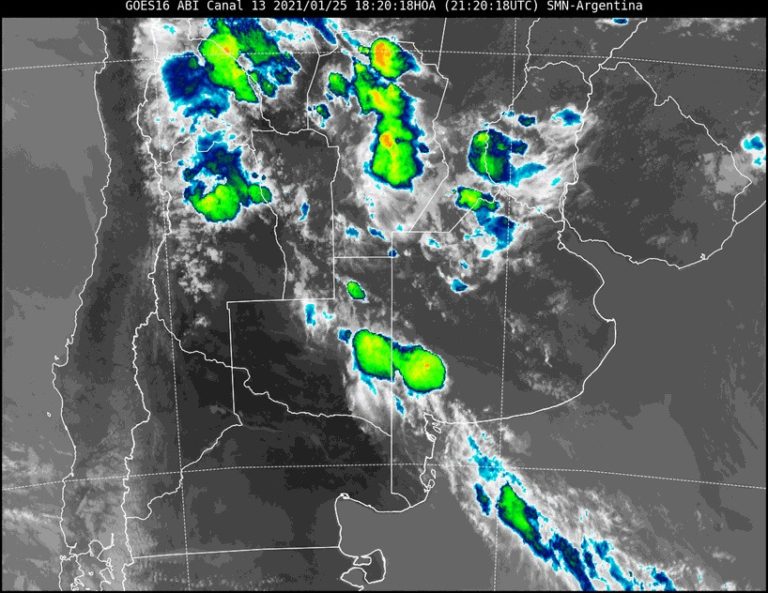 Aviso a corto plazo por tormentas fuertes con ráfagas y ocasional caída de granizo para el centro y este de La Pampa