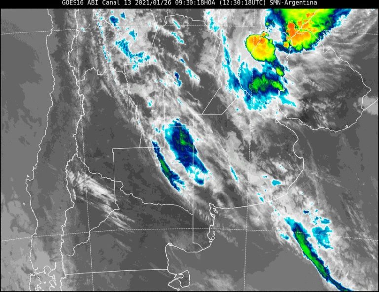 Aviso a corto plazo por tormentas fuertes con lluvias intensas y ráfagas para el norte de La Pampa