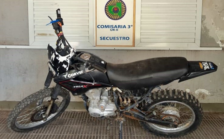 La policía recuperó una moto que había sido robada el año pasado