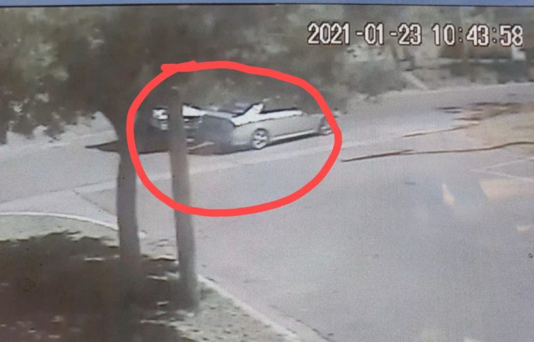 Chocaron dos vehículos en calle 13 y 48: el accidente fue captado por cámaras de seguridad