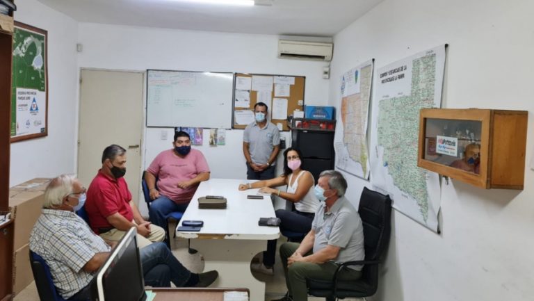 Titulares de Defensa Civil se reunieron con miembros del Colegio de Ingenieros Agrónomos