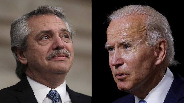 El presidente felicitó a Joe Biden tras asumir como presidente de EE.UU y pidió “que no se apueste a la desunión como en la etapa anterior”